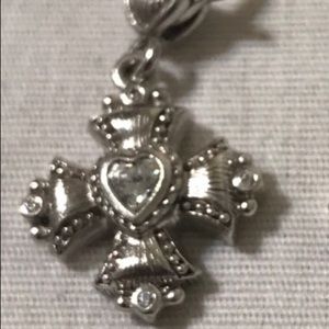 JUDITH RIPKA Sterling MALTESE CROSS ENHANCER-CHARM